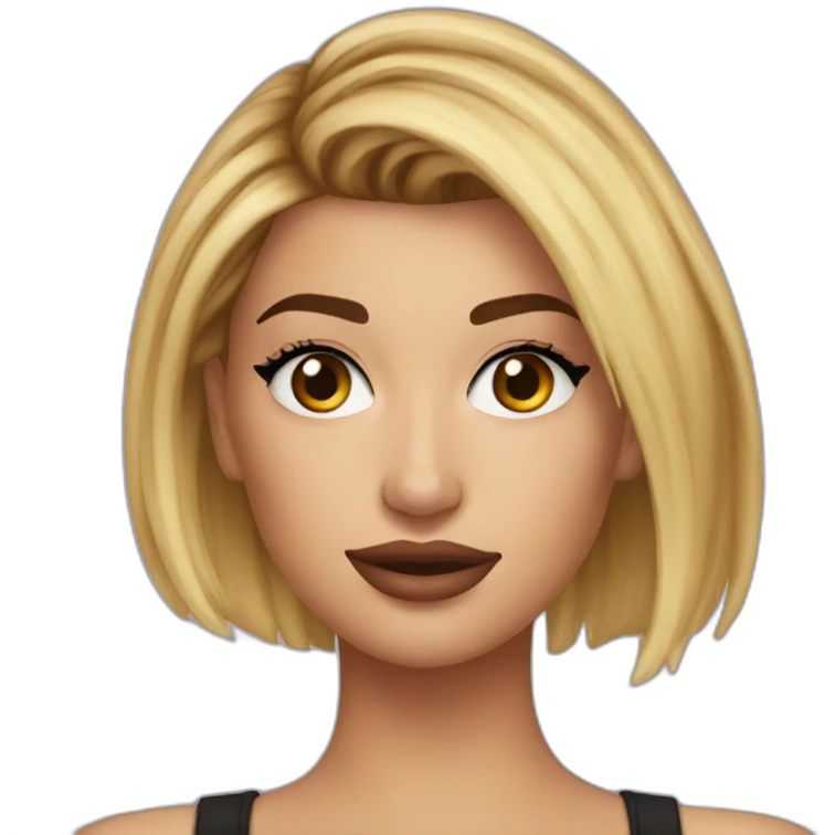 Hailey baldwin emoji