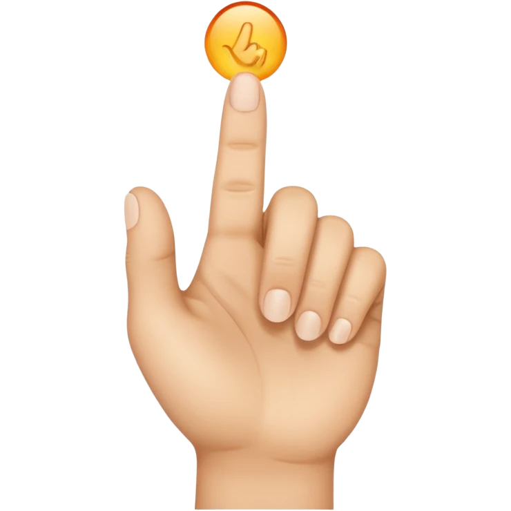 Only one finger down emoji
