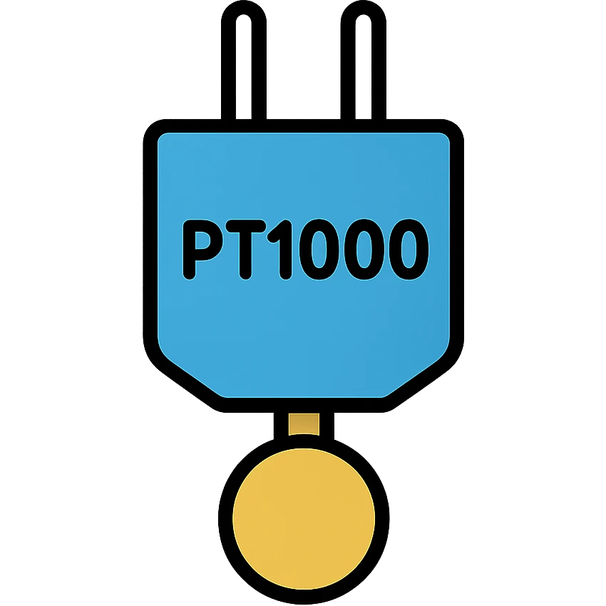 PT1000 temperature sensor, modern style, minimalistic emoji
