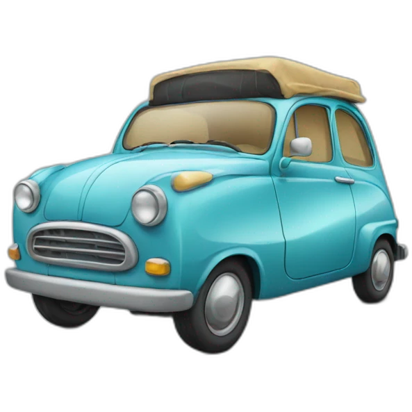 Car with glasses emoji