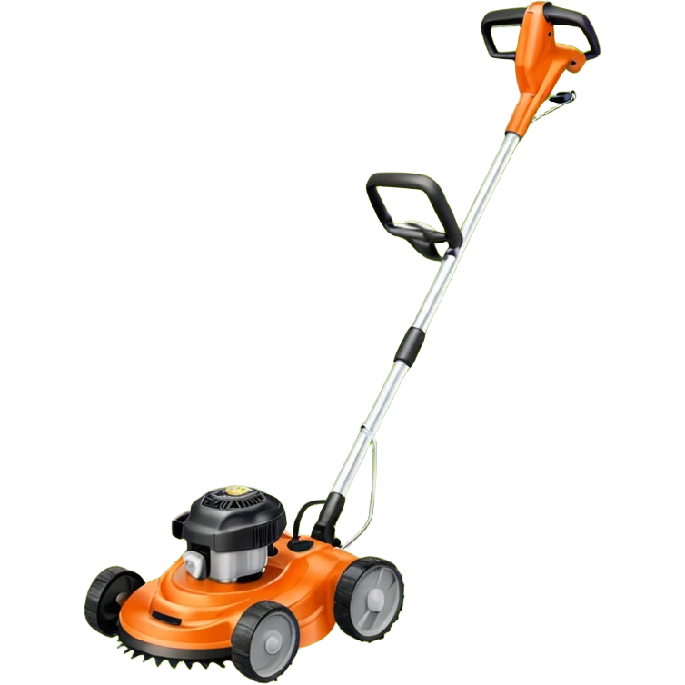 Echo lawn trimmer with orange more like the real thing  emoji