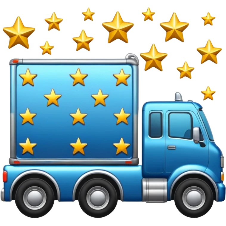 truck with stars emoji