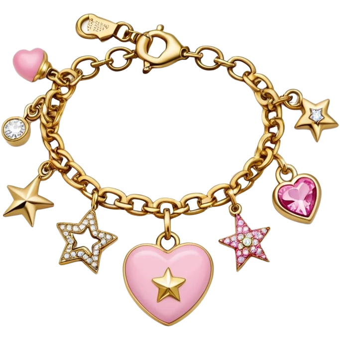 Juicy Couture charm bracelet emoji