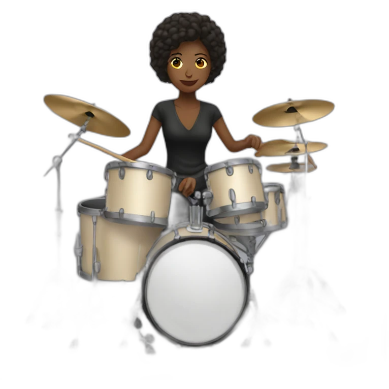female drummer emoji