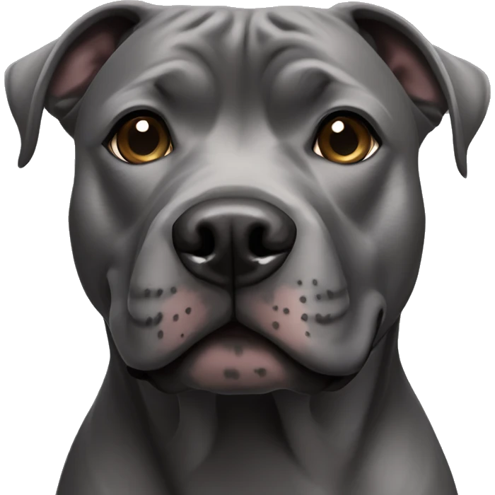 dark grey staffordshire terrier emoji
