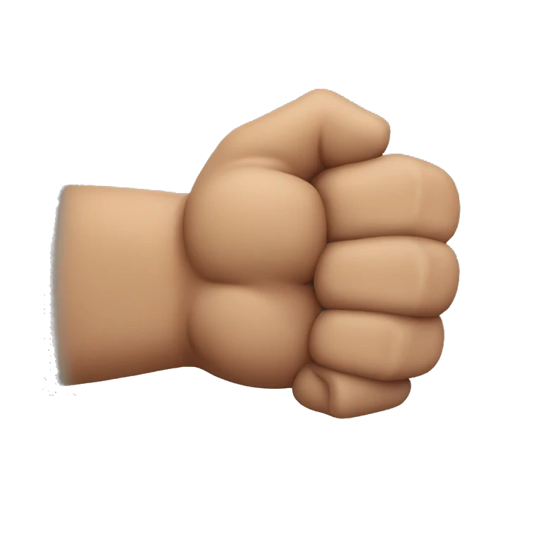 muscular arm with right fingers emoji