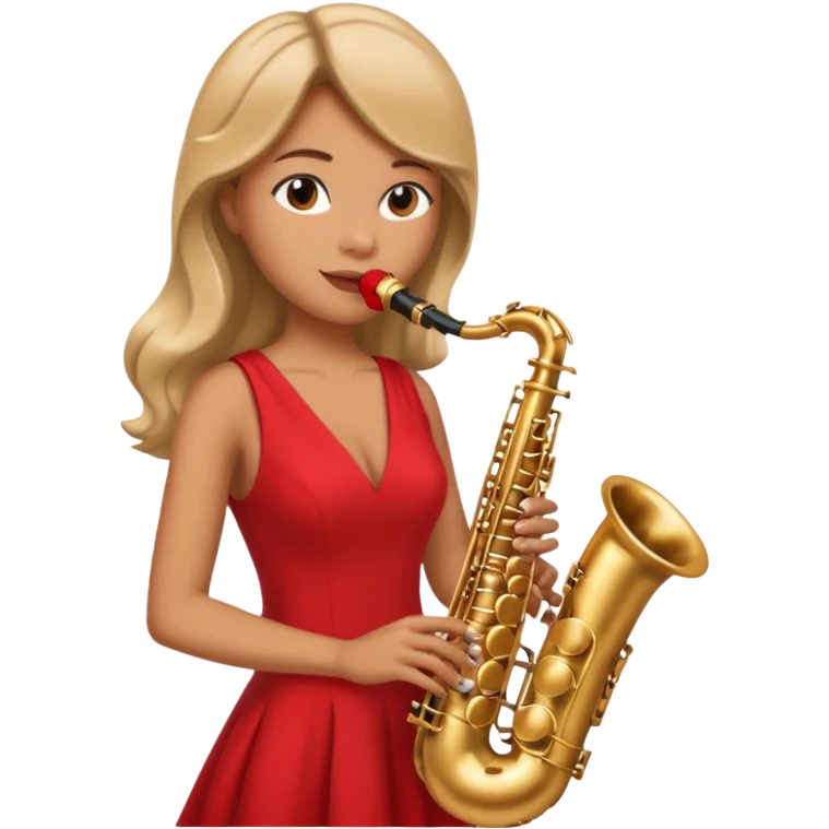 woman Swing jazz musician playing saxophone emoji