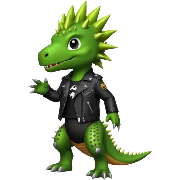 punk dinosaur emoji