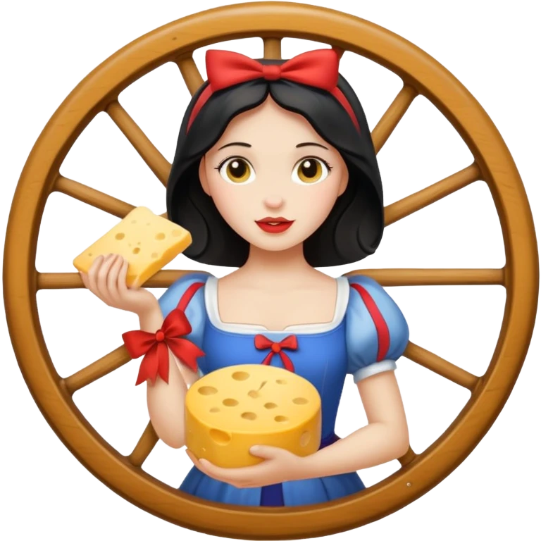 Disney Snow White with cheese emoji