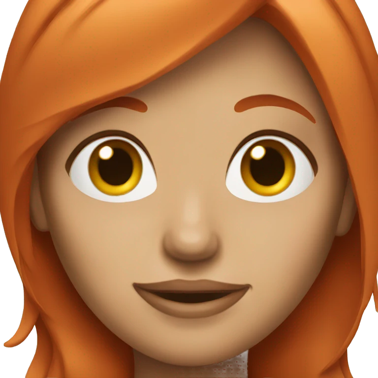 Red hair female  emoji