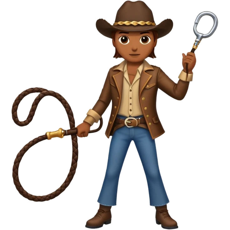 Give this emoji 🤠 a whip emoji