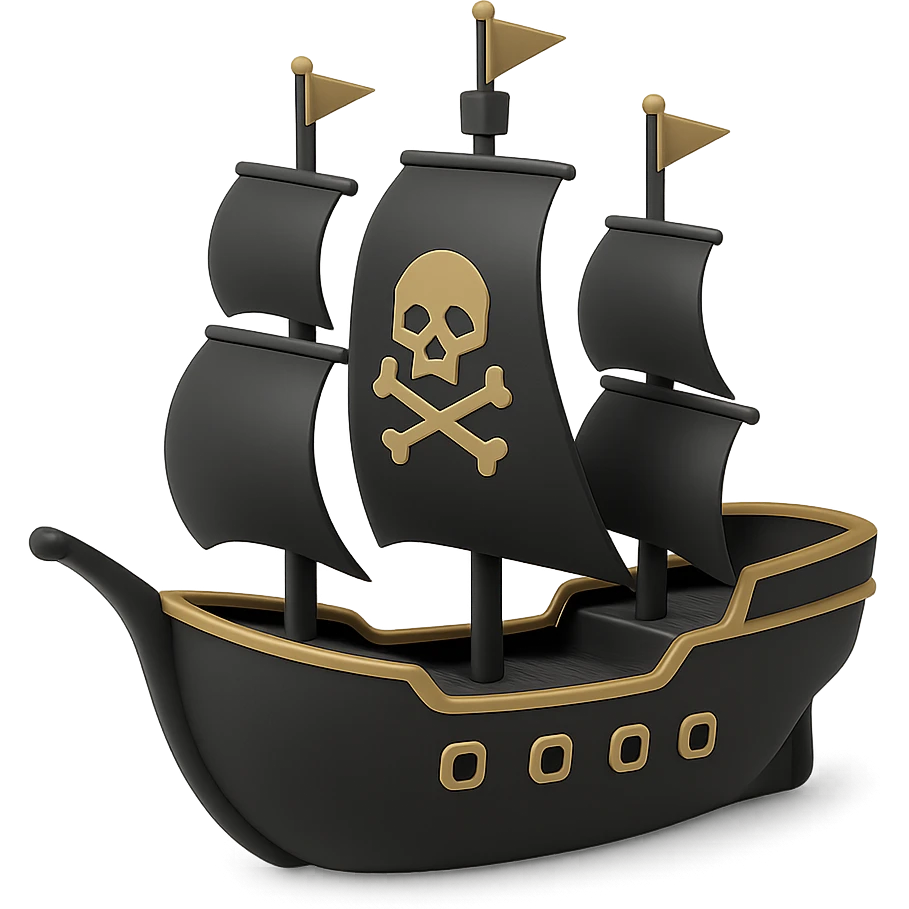 pirate ship emoji