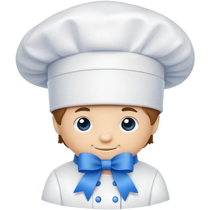 chef's hat with a blue ribbon emoji