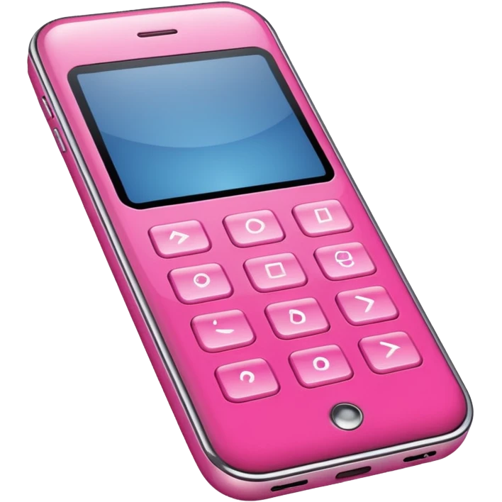 Pink Cell phone emoji