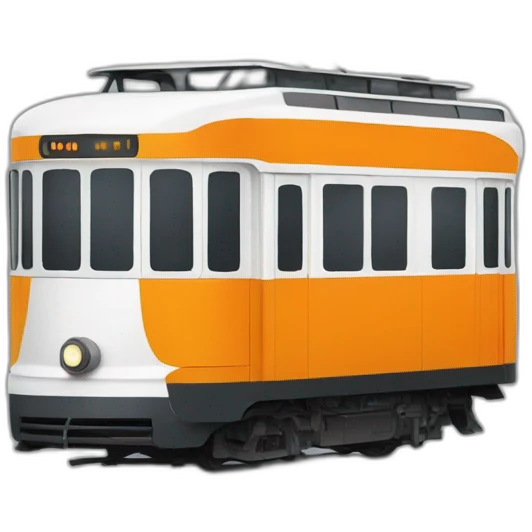 tram orange blanc emoji