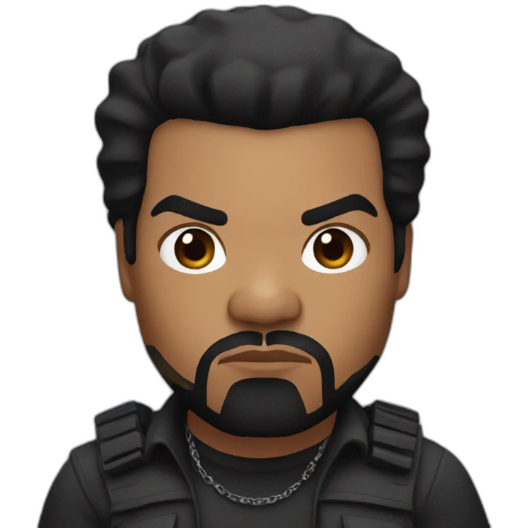 actor ice cube serious hair emoji