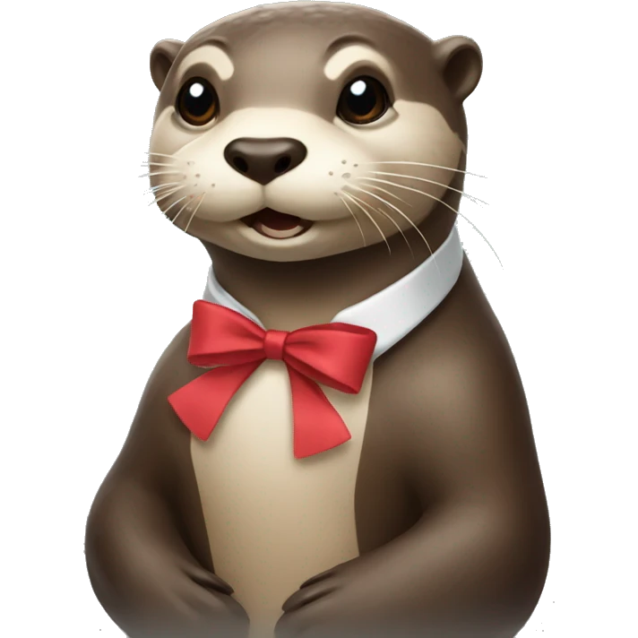 Otter with bows  emoji