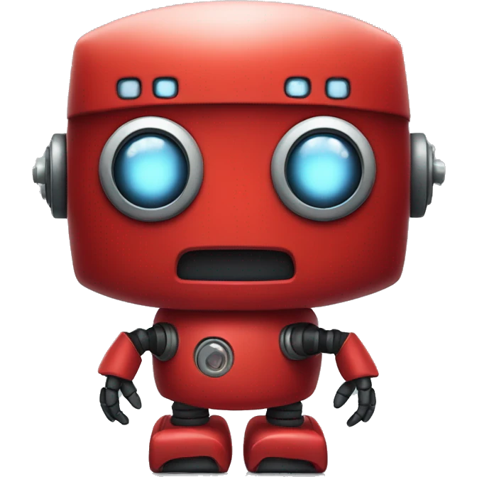 cute red robot emoji