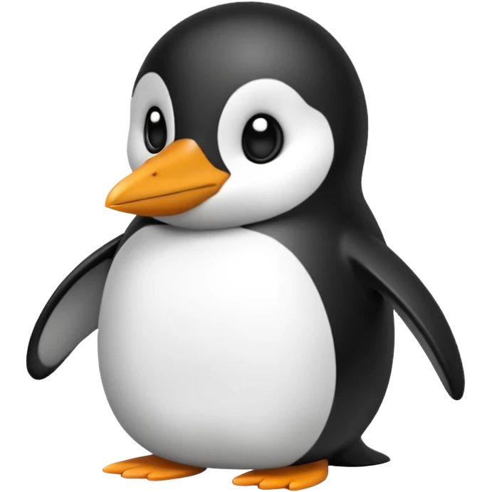 Un pingüino escondiéndose en la niebla emoji