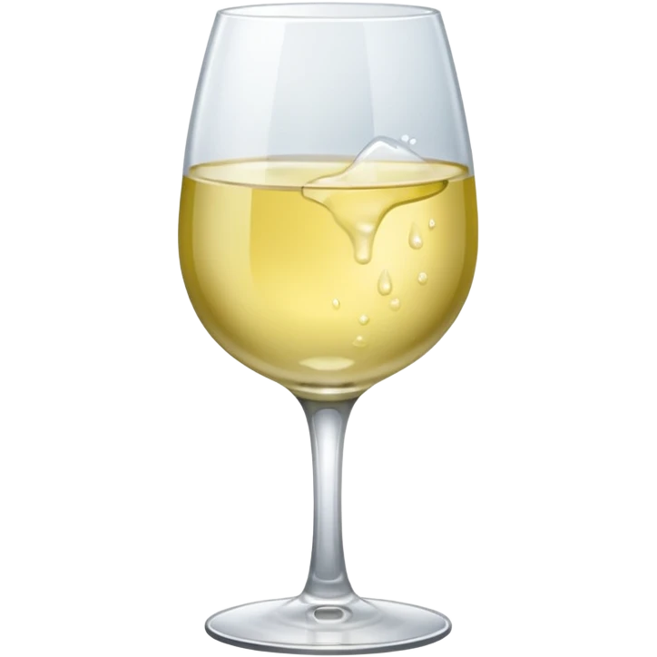 A glass of white wine emoji