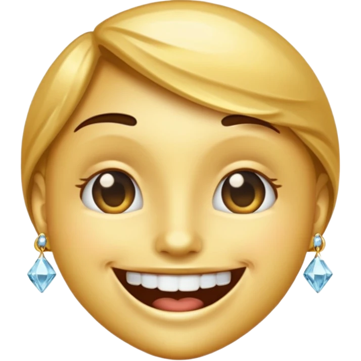 Emoji with diamond grill emoji