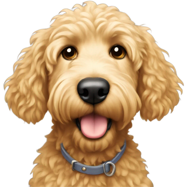 A golden doodle emoji