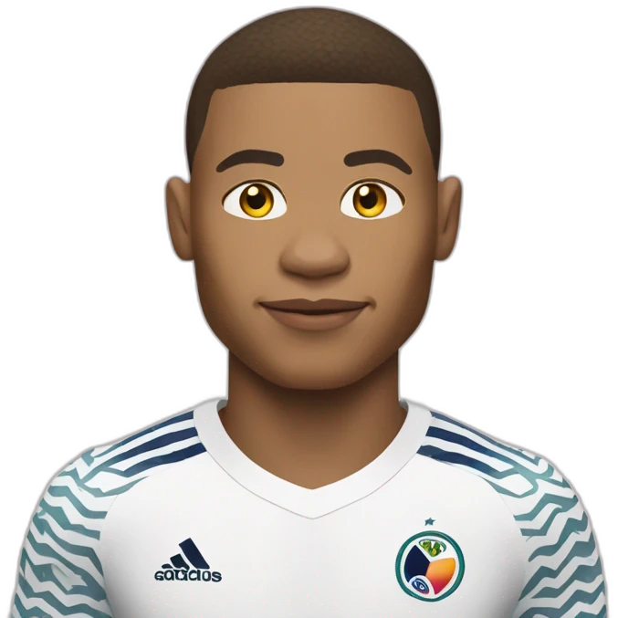 Kylian Mbappé who wears the World Cup emoji