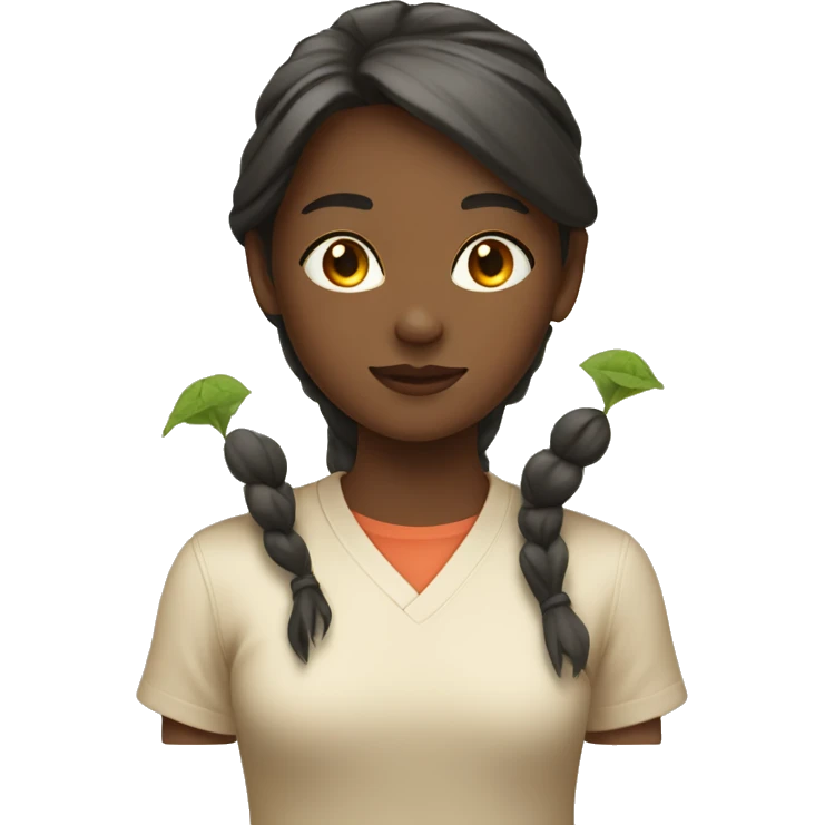 Girl with ashwagandha emoji