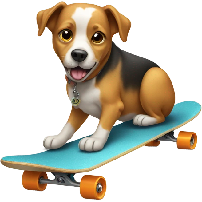 Dog on a skateboard  emoji