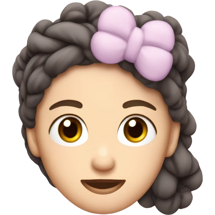 A soft, plush spa headband with a bow emoji
