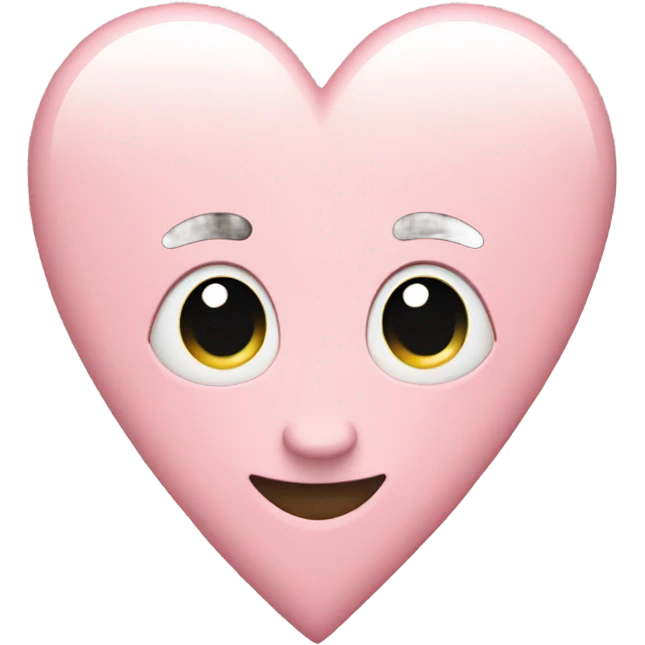 Light pink heart emoji