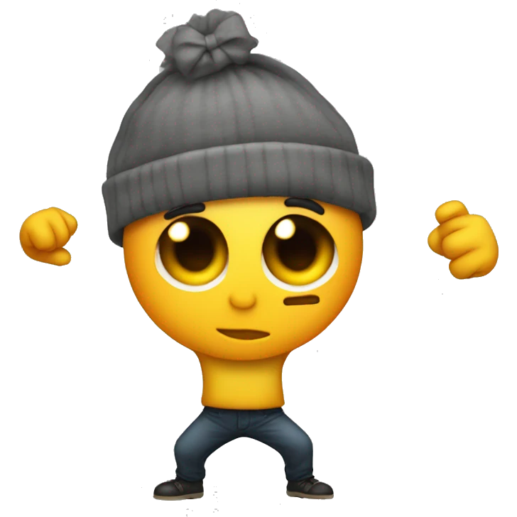 Wonen emoji dabbing with bow emoji