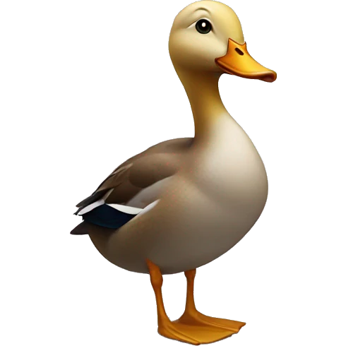 Duck sad  emoji