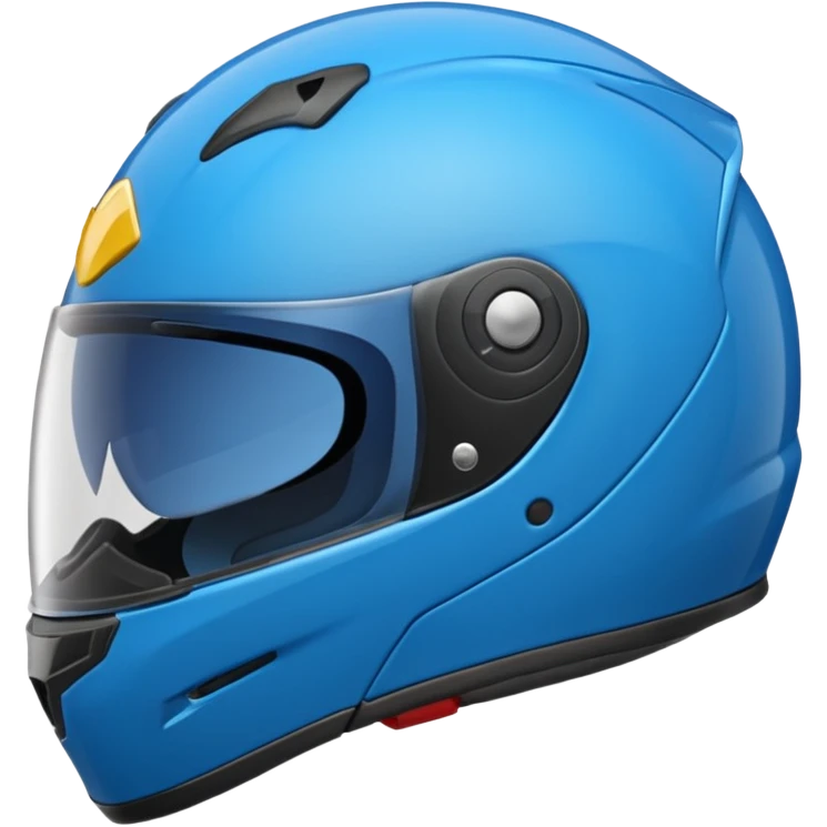 emoji capacete de moto azul emoji