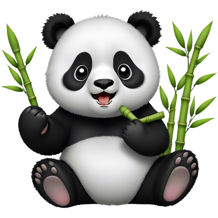 Panda singing  emoji