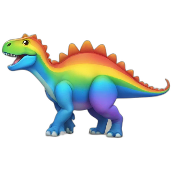 Pride dinosaur emoji