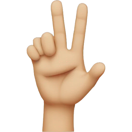 one finger emoji