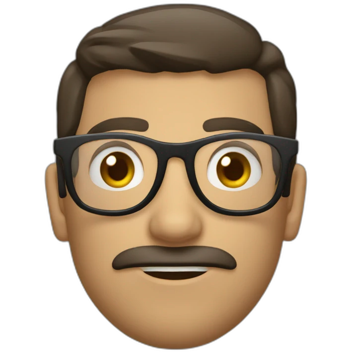 Filósofo griego con lentes emoji
