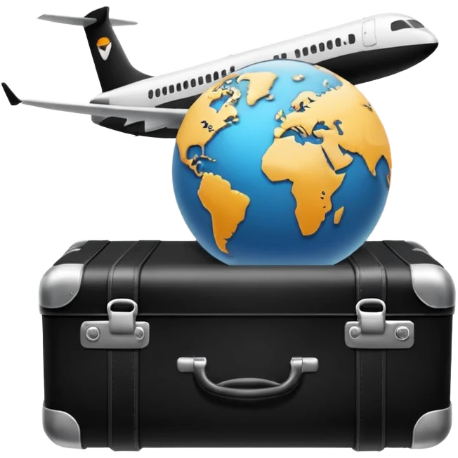 black travel logo emoji