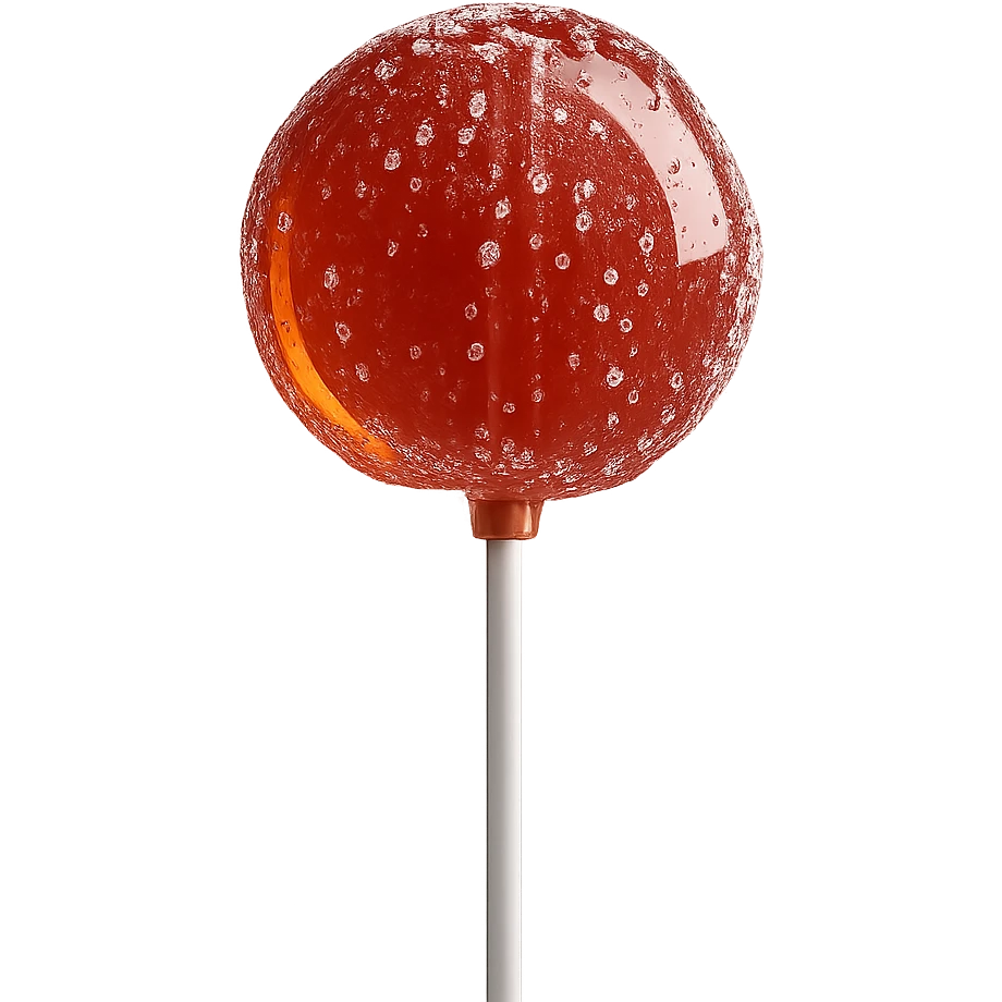Remove the background from the photorealistic lollipop, leaving only the lollipop on a transparent background. emoji