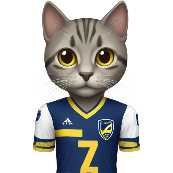 cat with fenerbahçe jersey emoji