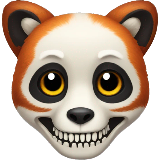 red panda skeleton
 emoji