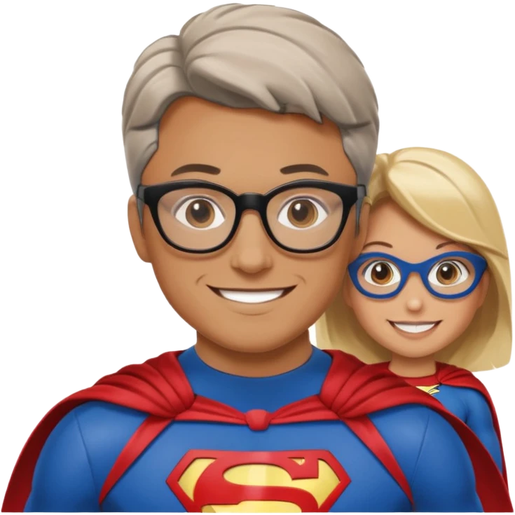 My github user name is superhero dev, realistic one adult in noman family emoji