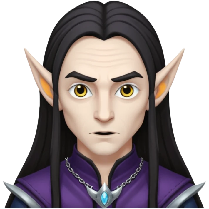 dark elf man emoji