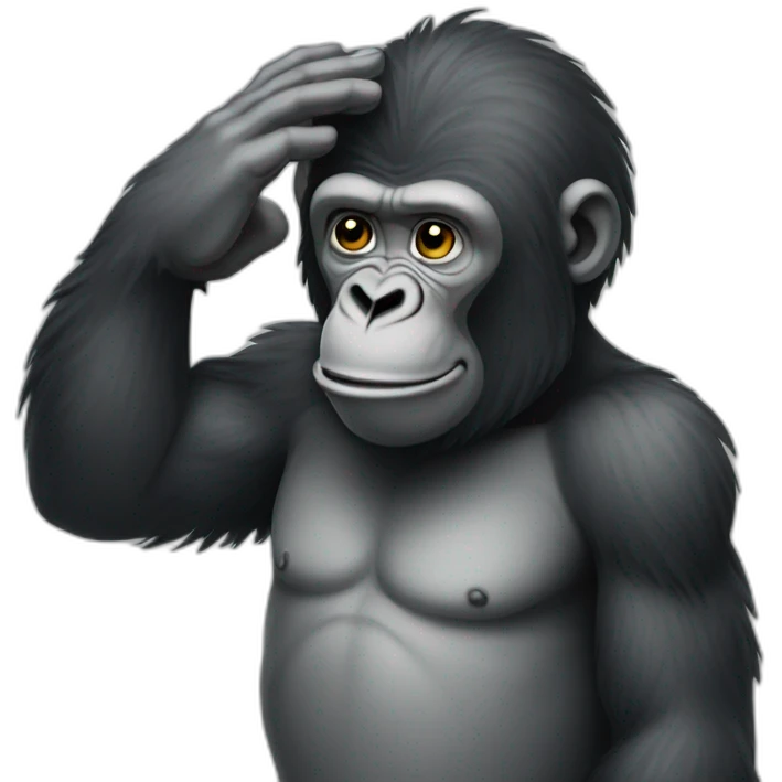 saluting gorilla emoji