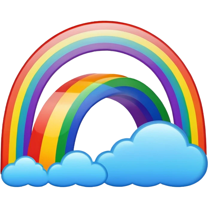 Rainbow in a photo frame emoji