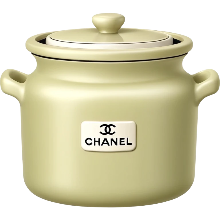Pale olive Chanel cream pot emoji