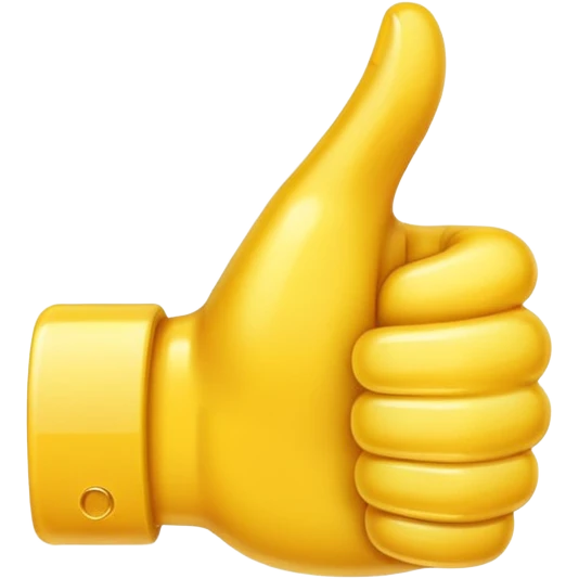 thumbs up emoji, positive and bold emoji