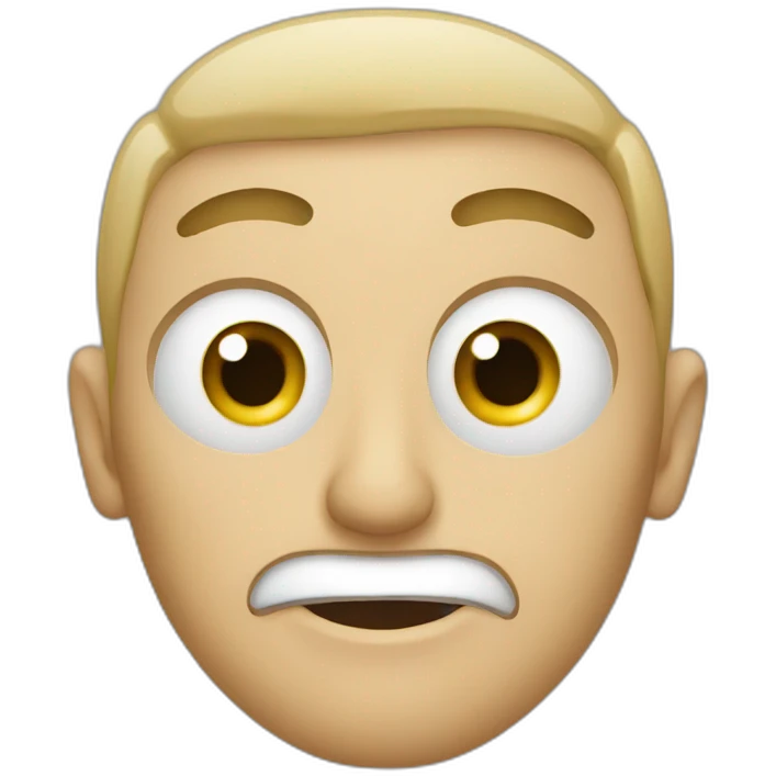man pulling eye emoji