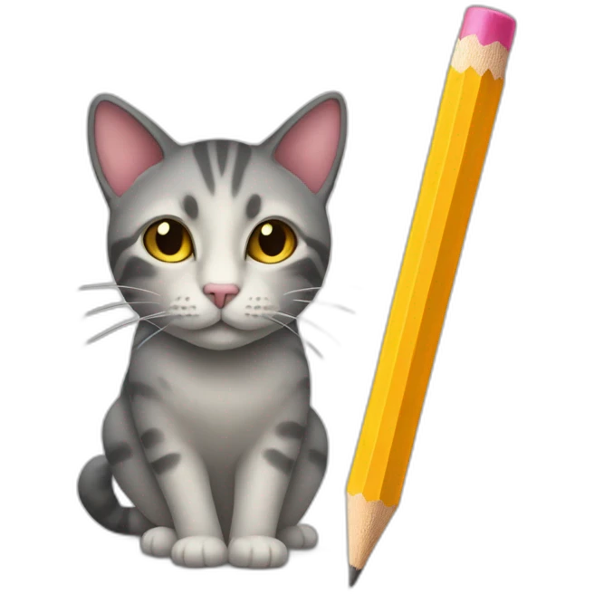 pencil-in-the-form-of-a-cat emoji
